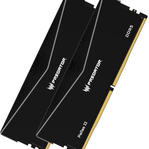 PREDATOR PALLASII DDR5 32GB Black 16GBx2 6000Mhz 1R8 CL34 Black Supports Intel XMP 3.0 and AMD EXPO CL34