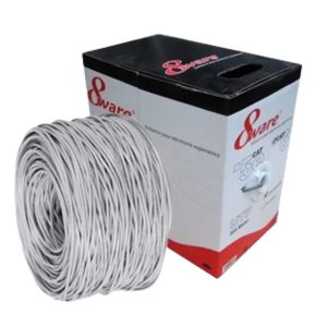 8Ware Cat5E 100m Solid Copper Cable Roll on Box with Dispenser 24AWG 10/100 8-core Oxygen-free Copper 4 Pairs Unshielded White
