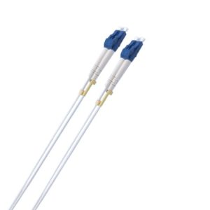 8ware Fibre UPC LC-LC Single Mode OS2 Dual-core Optic Duplex Armored Low smoke zero halogen (LSZH) cable White 3M