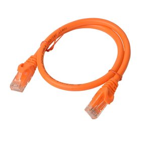 8Ware CAT6A Cable 0.25m (25cm) - Orange Color RJ45 Ethernet Network LAN UTP Patch Cord Snagless