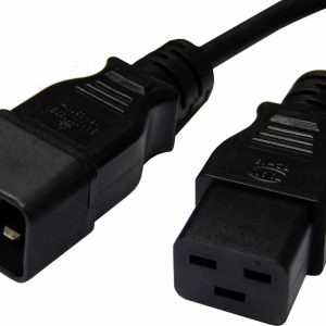 8Ware 1m Power Extension Cable Lead 15A IEC C19 to IEC C20 Male to Female for UPS PDU PC Servers Rack-mount Power Distribution Units