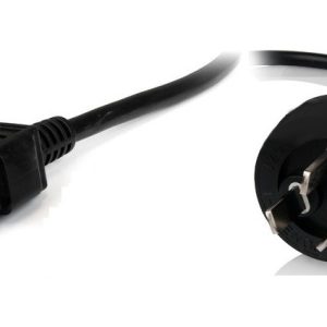 8Ware Power Cable 2m 3-Pin AU to IEC C19 Male to Female 10A Electrical Safety Black