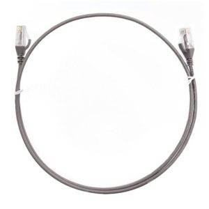 8ware CAT6 Ultra Thin Slim Cable 10m - Grey Color Premium RJ45 Ethernet Network LAN UTP Patch Cord 26AWG for Data