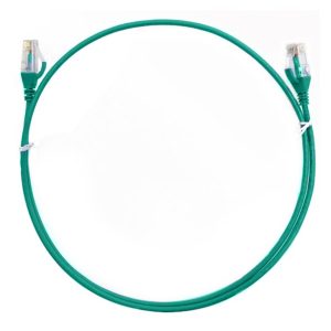 8ware CAT6 Ultra Thin Slim Cable 20m - Green Color Premium RJ45 Ethernet Network LAN UTP Patch Cord 26AWG for Data