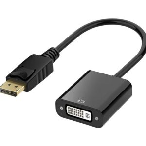 Astrotek DisplayPort DP to DVI Adapter Converter Cable 15cm - Male to Female 20 pins to DVI 24+5 pins Compatible for Lenovo Dell HP Monitor Projector
