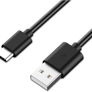 Astrotek 1m USB-C Type-C Data Sync Charger Cable Black Strong Braided Heavy Duty Charging for Samsung Galaxy Note 8 S8 Plus LG Google Macbook