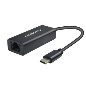 Astrotek USB-C to RJ45 Gigabit LAN Network Ethernet Adapter 15cm Cable Male to Female for HP Lenovo Asus iPad Pro Macbook Air MS Surface Dell XPS