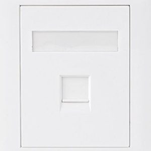 Astrotek CAT6 RJ45 Network Wall Face Plate Outlets 86x86mm 1 Port Socket Kit