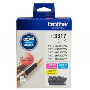 Brother LC-3317 Colour Value Pack 1XCyan 1X Magenta 1X Yellow