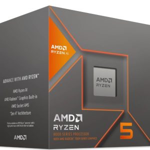 AMD Ryzen 5 8600G 6Cores/12Threads, 65 watts, Max Freq 5.050Ghz, 24MB Cache, Wraith Stealth  Cooler, Radeon™ Graphics