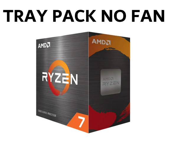 (Clamshell Needed) AMD Ryzen 7 2700X, 'TRAY', 8 Cores AM4 CPU, 4.35GHz 20MB 105W No Fan Clamshell or Ship Install On MB 1YW (AMDCPU) (TRAY-P)