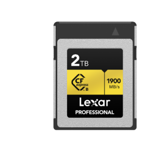 Lexar Professional Cfexpress Type B gold series 2TB – CFexpress Type B 1900MB/s read / 1500MB/s write,minimum sustained write speeds of 1300MB/s1