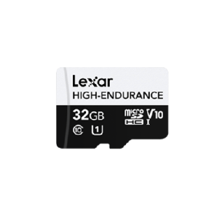 Lexar High-Endurance microSDXC™ UHS-I cards 32G up to 100MB/s read, up to 30MB/s write