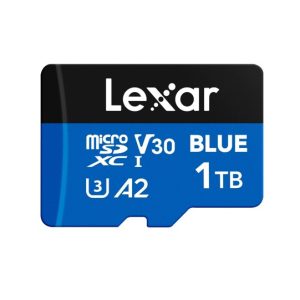 Lexar BLUE microSDXC™ UHS-I Card 1TB 1TB - C10,  A2, UHS-I(U3), V30, up to 160MB/s read  Reader or Lexar Professional Multi-Card 3-in-1 USB 3.1 Reader