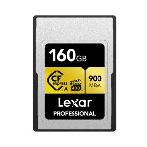 Lexar Professional  CFexpress ™Type  A  card Gold series 160GB -- CFexpress Type A Professional Gold Series, up to  900MB/s read, 800MB/s write