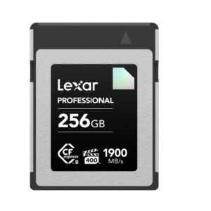 Lexar CFexpress Type B Diamond  Series 256GB – CFexpress Type B card Diamond 1900MB/s read, up to 1700MB/s write, VPG400, 8K RAW