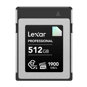 Lexar CFexpress Type B Diamond  Series 512GB– CFexpress Type B card Diamond 1900MB/s read, up to 1700MB/s write, VPG400, 8K RAW