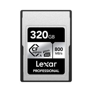 Lexar Professional  CFexpress ™Type  A  card Silver series 320GB -- CFexpress Type A Professional Silver Series, up to 800MB/s read, 700MB/s write