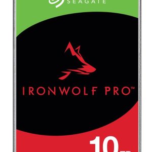 Seagate 10TB 3.5' IronWolf Pro NAS  SATA Hard Drive (ST10000NT001) -5-year limited warranty -6Gb/s Connector - CMR Recording Technology