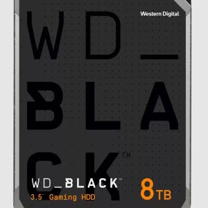 Western Digital WD Black 8TB 3.5' HDD SATA 6gb/s 7200RPM 256MB Cache CMR Tech for Hi-Res Video Games 5yrs Wty ~WD8002FZBX