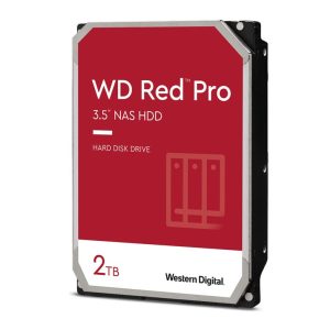 Western Digital WD Red Pro 2TB 3.5' NAS HDD SATA3 7200RPM 64MB Cache 24x7 300TBW ~24-bays NASware 3.0 CMR Tech 5yrs wty