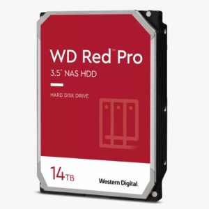 Western Digital WD Red Pro 14TB 3.5' NAS HDD SATA3 7200RPM 512MB Cache 24x7 180TBW ~8-bays NASware 3.0 CMR Tech 5yrs wty ~WD142KFGX