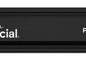 Crucial P510 1TB Gen5 2280 NVMe M.2 SSD w Heatsink 11,000/9,500 MB/s R/W 600TBW 1.5M IOPS 1.5M hrs MTTF Full-Drive Encryption 5yrs