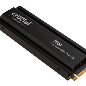Crucial T500 4TB Gen4 NVMe SSD Heatsink - 7400/7000 MB/s R/W 2400TBW 1440K IOPs 1.5M hrs MTTF Acronis True Image Adobe Creative Cloud PS5 ~MZ-V8P2T0CW