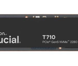 Crucial T710 1TB PCIe Gen5 NVMe 2280 SSD - 14900/13700 MB/s R/W 600TBW 1500K IOPs 1.5M hrs MTTF with DirectStorage for Intel 13th Gen & AMD Ryzen 7000