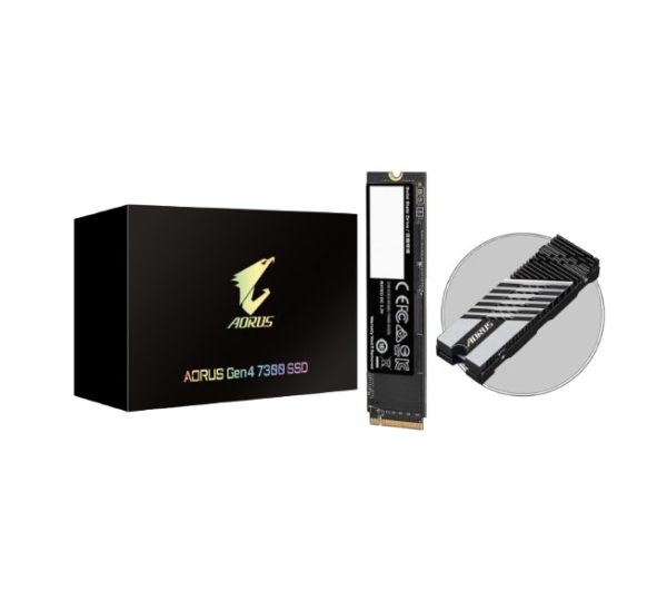 Gigabyte AORUS Gen4 7300 SSD M2 1TB PCI-Express 4.0 x4, NVMe 1.4, Sequential Read ~7300 MB/s, Sequential Write ~6000 MB/s