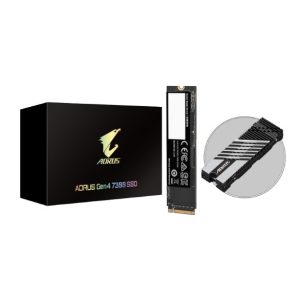Gigabyte AORUS Gen4 7300 M2 SSD 2TB PCI-Express 4.0 x4, NVMe 1.4, Sequential Read ~7300 MB/s, Sequential Write ~6850 MB/s