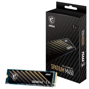MSI SPATIUM M450 1TB M.2 NVME PCIE GEN4 SSD, 1TB, M.2, PCIe Gen4, SEQUENTIAL READ up to 3600 MB/S, SEQUENTIAL WRITE 3000 MB/S, 5 Year Warranty