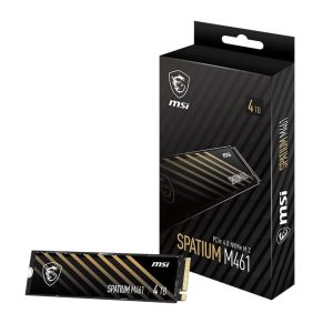 MSI SPATIUM M461 PCIe 4.0 NVMe M.2 4TB Internal SSD PCIe Gen4 NVMe (SPATIUM M461 PCIe 4.0 NVMe M.2 4TB), 5 Year Warranty