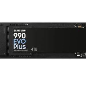 Samsung 990 EVO Plus 4TB PCIe Gen5 NVMe SSD 7250MB/s 6300MB/s R/W 1050K/1400K IOPS 2400TBW 1.5M hrs V-NAND TLC AES 256-bit Encryption 5yr wty