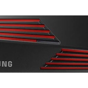 Samsung 990 Pro 4TB with Heatsink Gen4 NVMe SSD 7450MB/s 6900MB/s R/W 1600K/1550K IOPS 2400TBW 1.5M Hrs MTBF for PS5 5yrs Wty