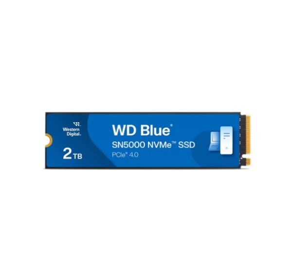 Western Digital WD Blue SN5000 NVMe™ 2TB SSD M.2 2280, 5,150MB/s R 4,850MB/s W, 650K IOPS R / 770K IOPS W, PCIe Gen4 x4, 5-Y Warranty