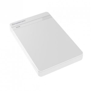 Simplecom SE203 Tool Free 2.5' SATA HDD SSD to USB 3.0 Hard Drive Enclosure - White Enclosure Super Speed USB3.0 offer Transfer Rates Up To 5Gbps