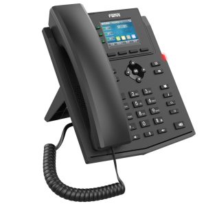 Fanvil X303-2 Wire IP Phone, 2.4-inch Color, RJ11 Interface and Supports 2-Wire Power, HD Voice, 6-Party Conferencing, 4 SIP Accounts