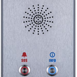 Fanvil I12D 2 Outdoor Audio Intercom, 2 SIP Lines, 2 Button, 2 SIP Lines, PoE, Full-duplex speakerphone, AIO: door access, intercom and paging service