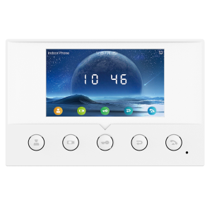 Fanvil i51W Indoor SIP Station, 4 SIP Lines, 5 Buttons, PoE, 4.3' Colour Screen, Linux, ONVIF, 2Yr Warranty