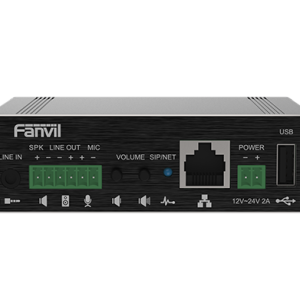 Fanvil PA3 Video Intercom & Paging Gateway, 2 SIP Lines, 1 Speaker interface and 1 microphone interface, Support USB or TF Card, Support POE