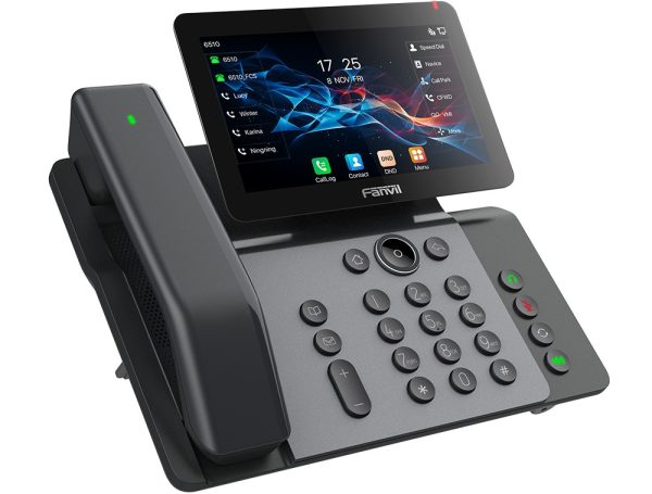 Fanvil V66 Pro Premium IP Phone 10PC in Carton, 20 SIP lines HD voice 7-inch high-definition color  floating smart screen built-in Bluetooth & Wi-Fi