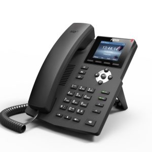 Fanvil X3SP Enterprise IP Phone - 2.4' Colour Screen, 2 Lines, No DSS Buttons, Dual 10/100 NIC