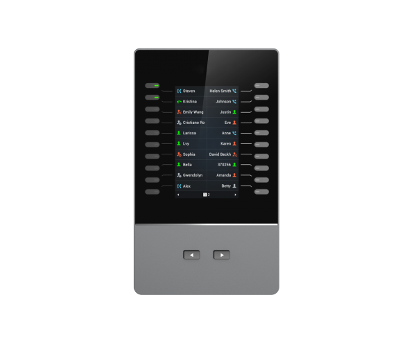 Grandstream GBX20 LCD Extension Module For GRP2615 & GXV3350 only, 20 Dual-colored Extension Keys, 4.3 inch TFT Color LCD