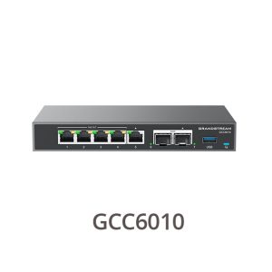 Grandstream GCC6000 Built-in IPPBX (10 Users, 4 Concurrent Calls) + enterprise-grade firewall + VPN Router + 2 x 2.5 Gb, 5 x GigE Network Switch