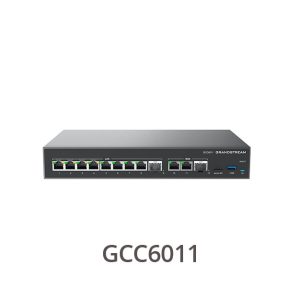 Grandstream GCC6011, 2 x 2.5 Gigabit SFP port and 10 x Gigabit Ethernet ports, Built-in IP PBX provides voice and video communications