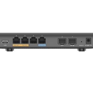 Grandstream GWN7002 Multi-WAN Gigabit VPN Router, Built-in Firewalls, 2 2.5 Gigabit SFP Ports, 4 Gigabit Ethernet Ports, d 2 PoE Output Ports