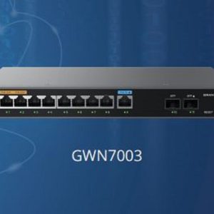 Grandstream GWN7003 Multi-WAN Gigabit VPN Router, Built-in Firewalls, 2x 2.5 Gigabit SFP Ports 9x Gigabit, 512MB RAM, 256MB Flash