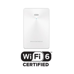 Grandstream GWN7661E GWN In-Wall Wi-Fi 6 Access Point designed for offices, hotels, homes, apartments, and more,ideal Wi-Fi AP for voice-over-Wi-Fi