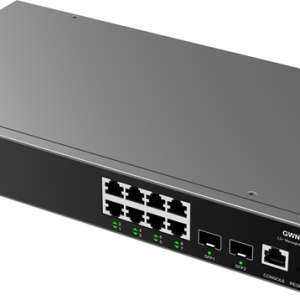 Grandstream GWN7801P Enterprise Layer 2+ Managed Network Switch - 8 Ethernet Ports, 2 SFP Ports, PoE